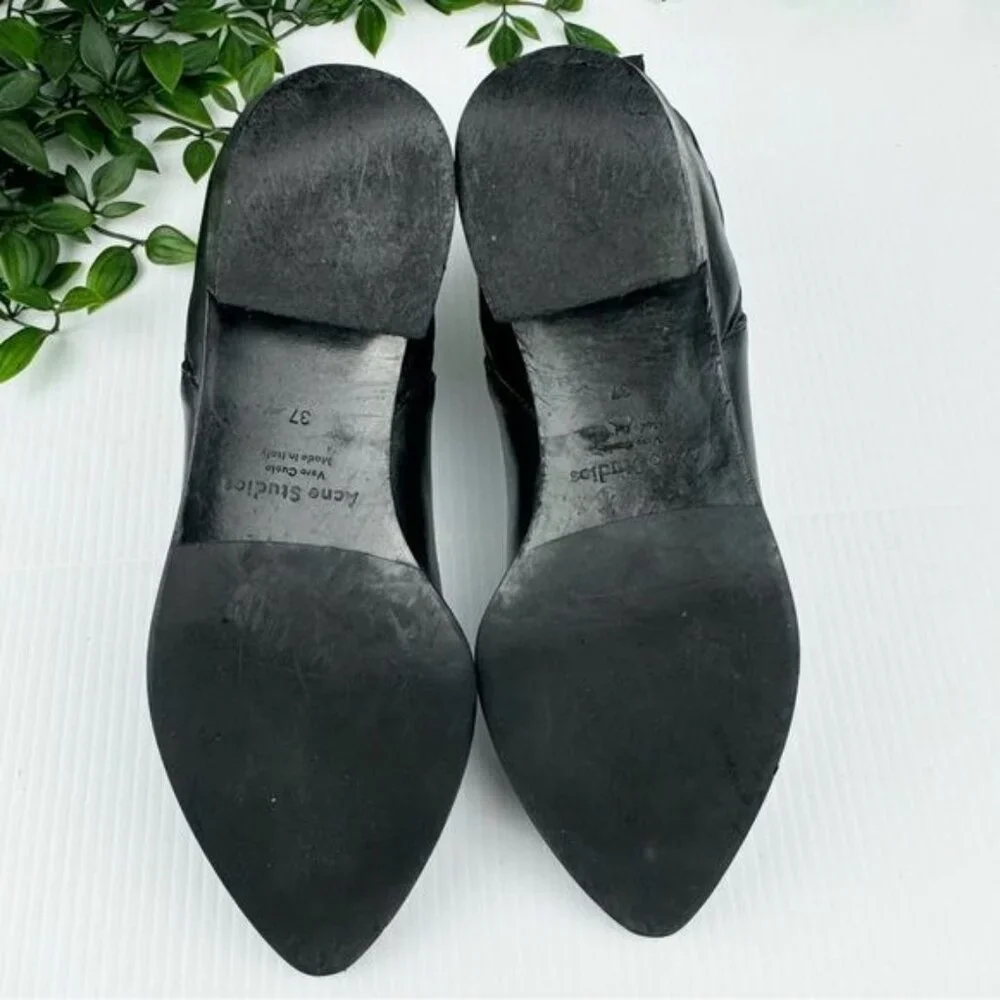 Acne Studios Black Jensen Ankle Boots 6.5 - Picture 6 of 10
